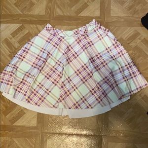 Authentic Sample Blackmilk Pastel Tartan Skirt
